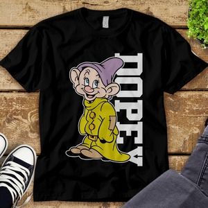 Disney Dopey Dwarf I'm Dopey Funny Face Hello People Unisex Tee Adult T-shirt